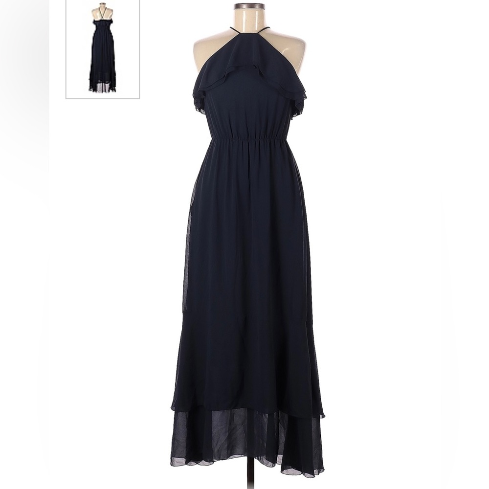 H&M Navy Halter Maxi dress- NWOT